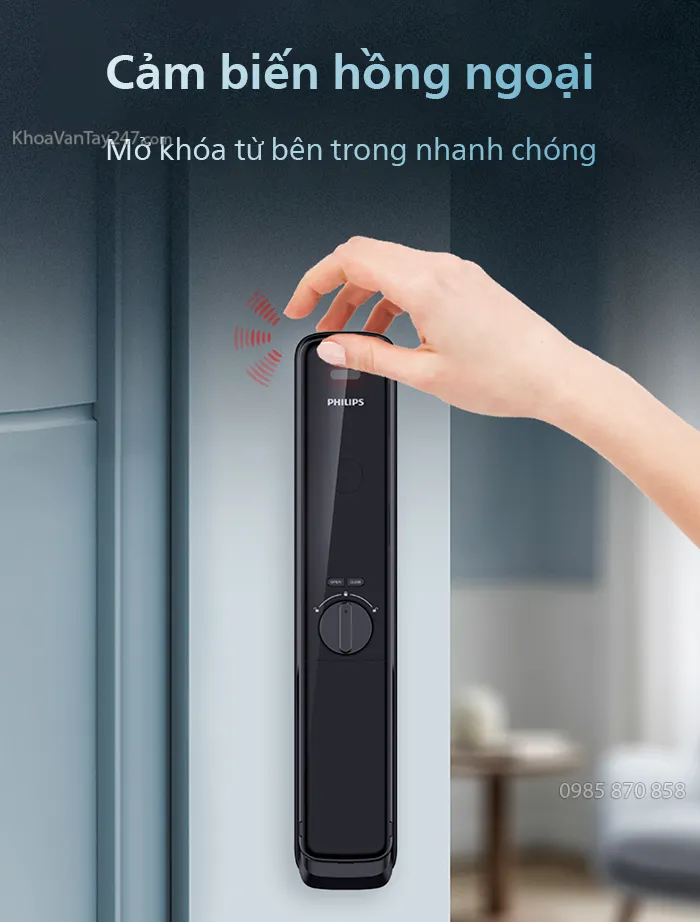 Cảm biến hồng ngoại mở cửa một chạm từ bên trong