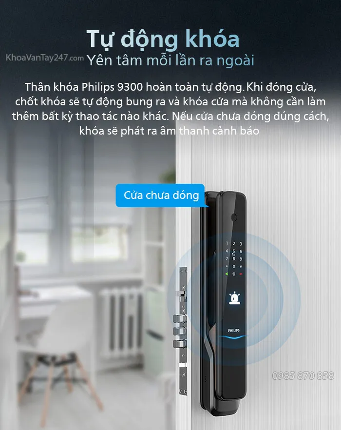 Thân khóa tự động gài chốt an toàn