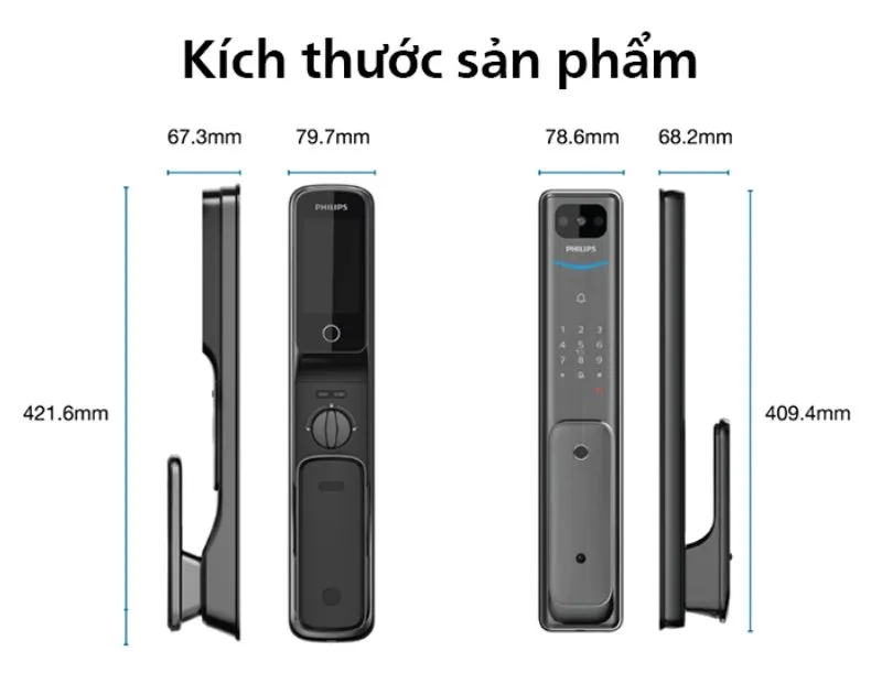 kích thước khóa Philips Alpha VP