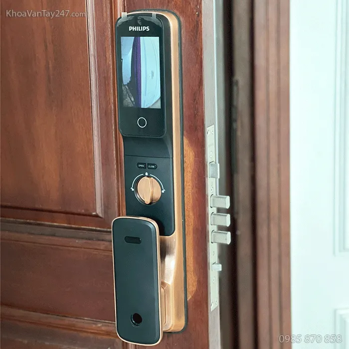 Cận cảnh khóa điện tử Khóa Điện Tử Có Chuông Hình Philips Alpha-VP-5HWS thi công tận nơi - Ảnh 2