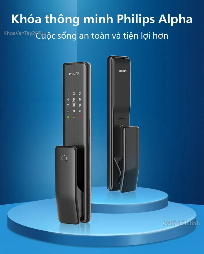 Ngoại quan sang trọng của khóa Philips Alpha