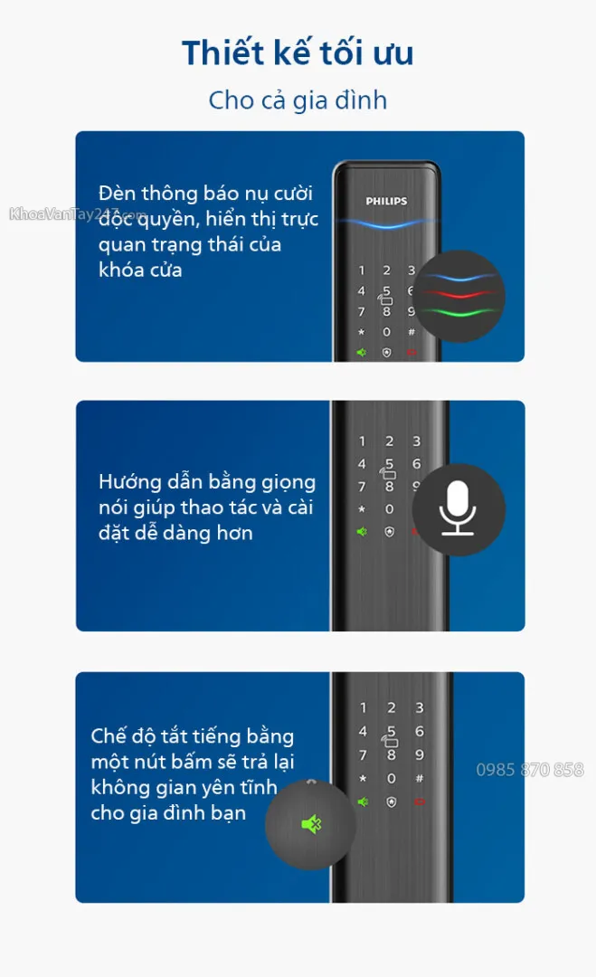 Khóa điện tử Philips Alpha an toàn thông minh