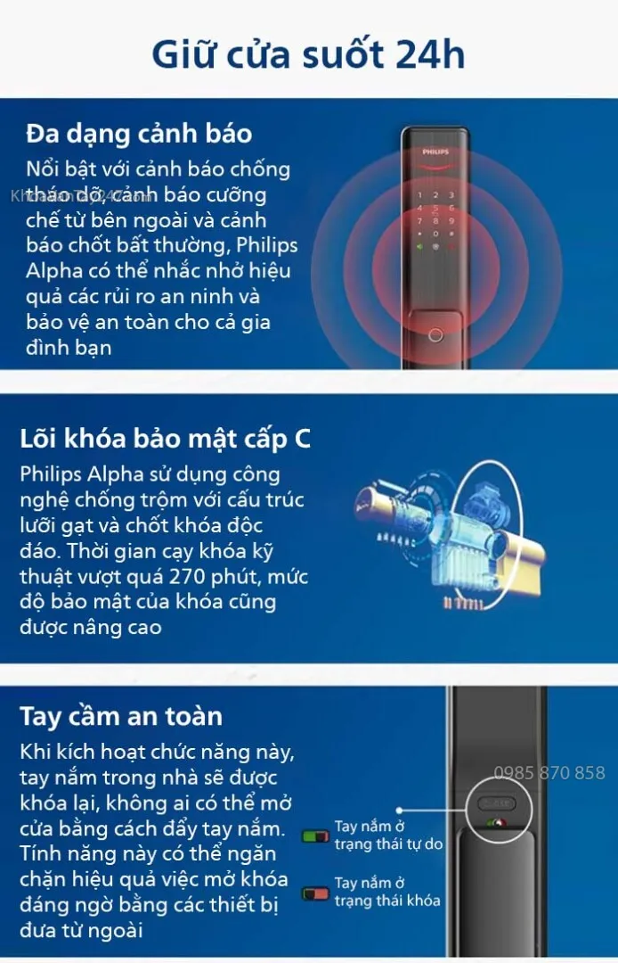 Các tính năng an toàn bảo vệ gia đình