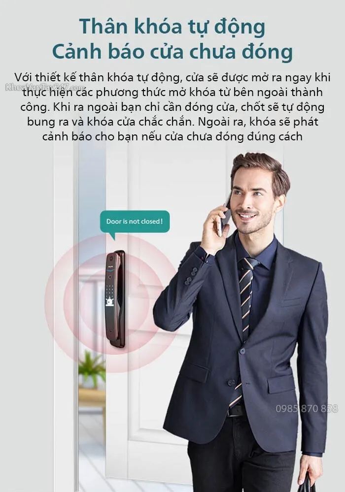 Thân khóa tự động tự chốt khi ra ngoài