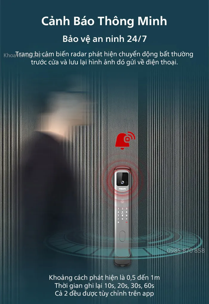 Cảm biến phát hiện đối tượng lảng vảng trước cửa