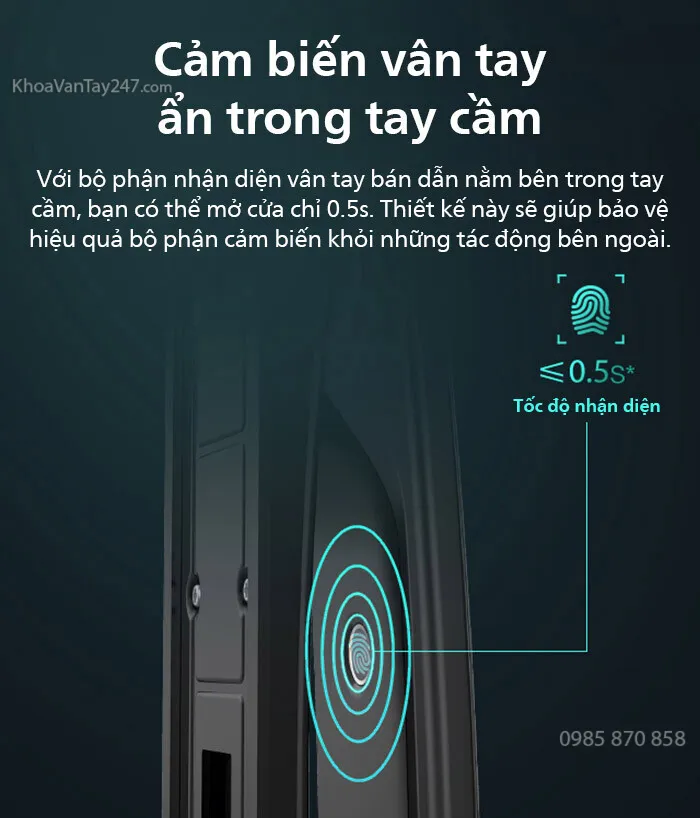 Nhận diện vân tay FPC Thụy Điển với tốc độ siêu tốc chỉ 0.5s