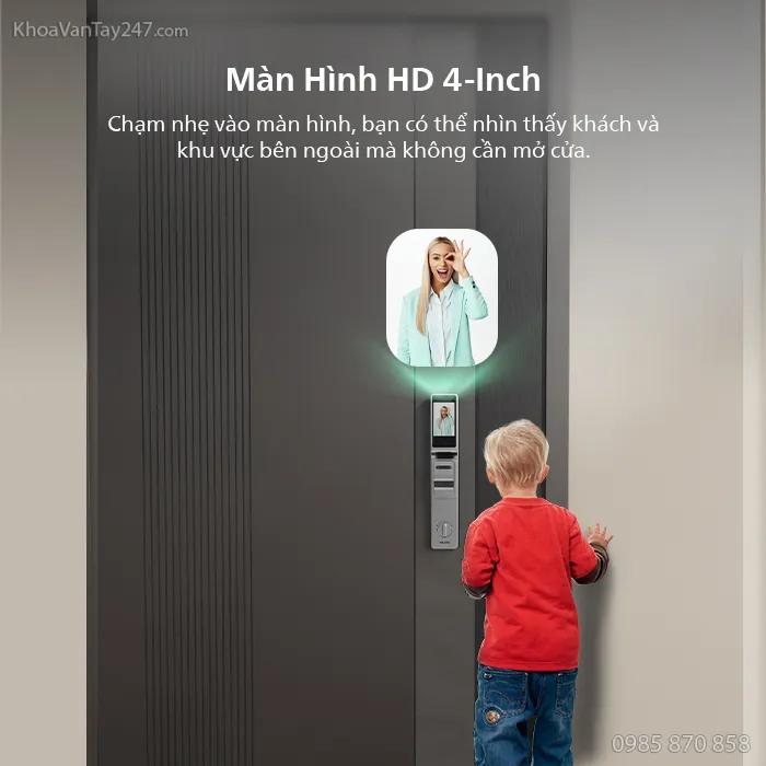 Màn hình LCD 4 inch phía trong nhà